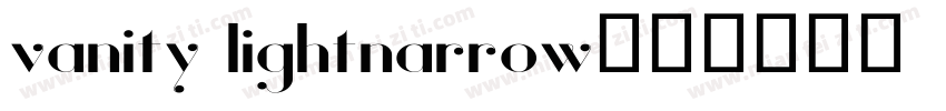 vanity lightnarrow字体转换